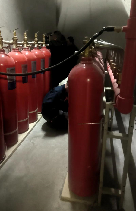 七氟丙烷钢瓶维护检测